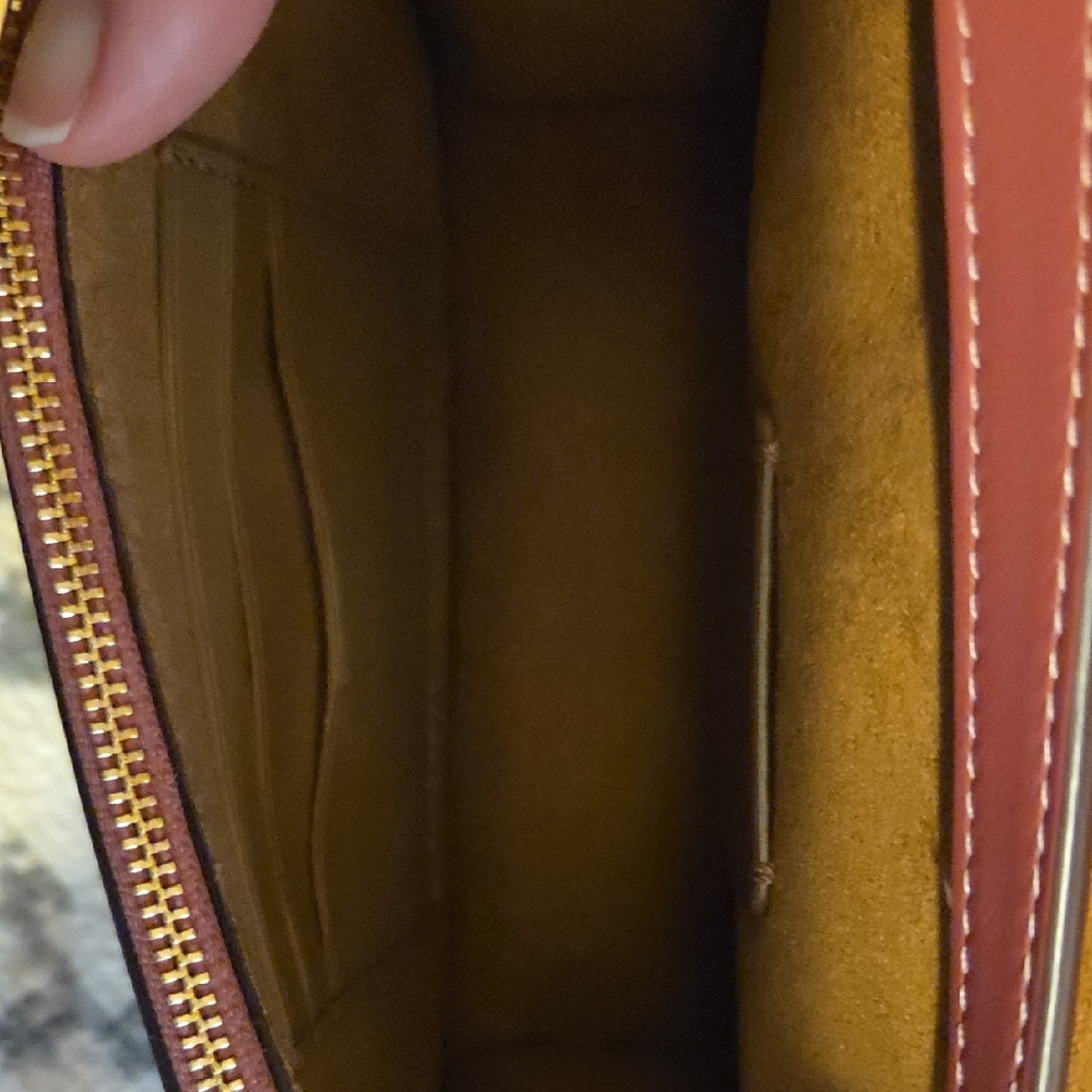 Coach Laser Cut Leather Mini Bryn Rose Crossbody Bag - Picture 7 of 9